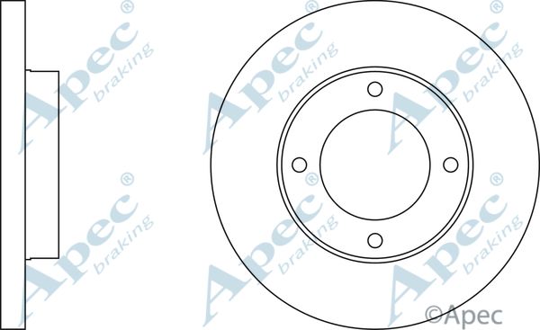 APEC BRAKING Тормозной диск DSK305